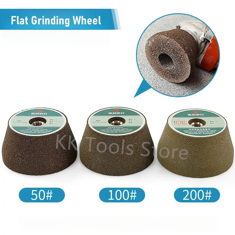 Emery Buffing Wheel Thickened Tile Granite Grinding Wheels Stone Marble Ceramic Abrasive Sanding Polishing Wheel Grit 50-100-200