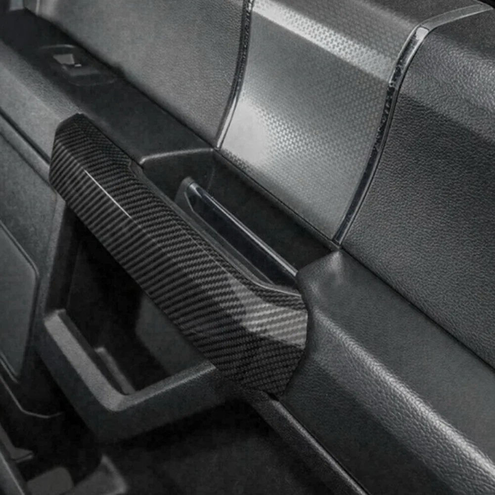 غطاء مقبض الباب الداخلي لسيارة Ford F150 2015-2020، الملحقات الداخلية، أسود -T45C #2