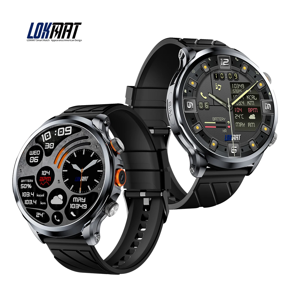 

4G Android Smartwatch With Sim Card LOKMAT APPLLP 8Pro 1.85inch Screen GPS NFC Android Smart Watch