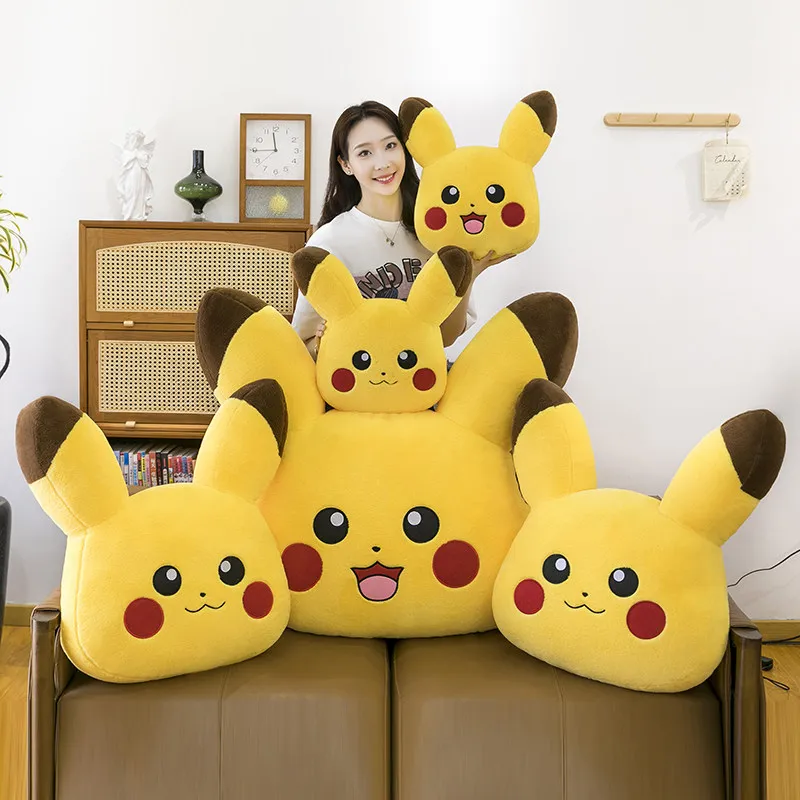 

Double Sided Plush Pillow Pikachu Pattern Extra Large Soft Stuffed Pillow Home Sofa Bedroom Decor Comfortable Cushion Doll Gift
