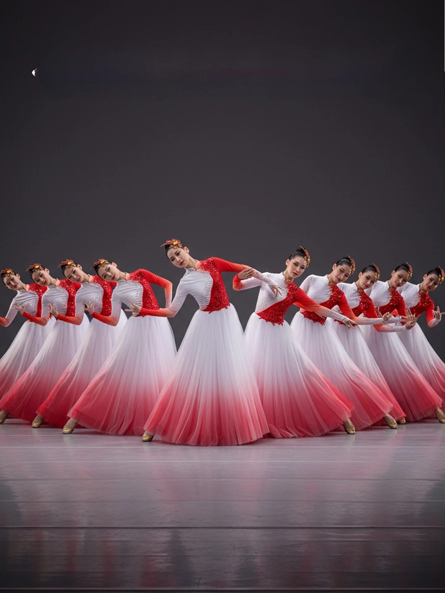 

Modern Dance Performance Costume Skirted Ensemble Opening Song And Dance Act Year Spring Festival Lighting Wardrobe