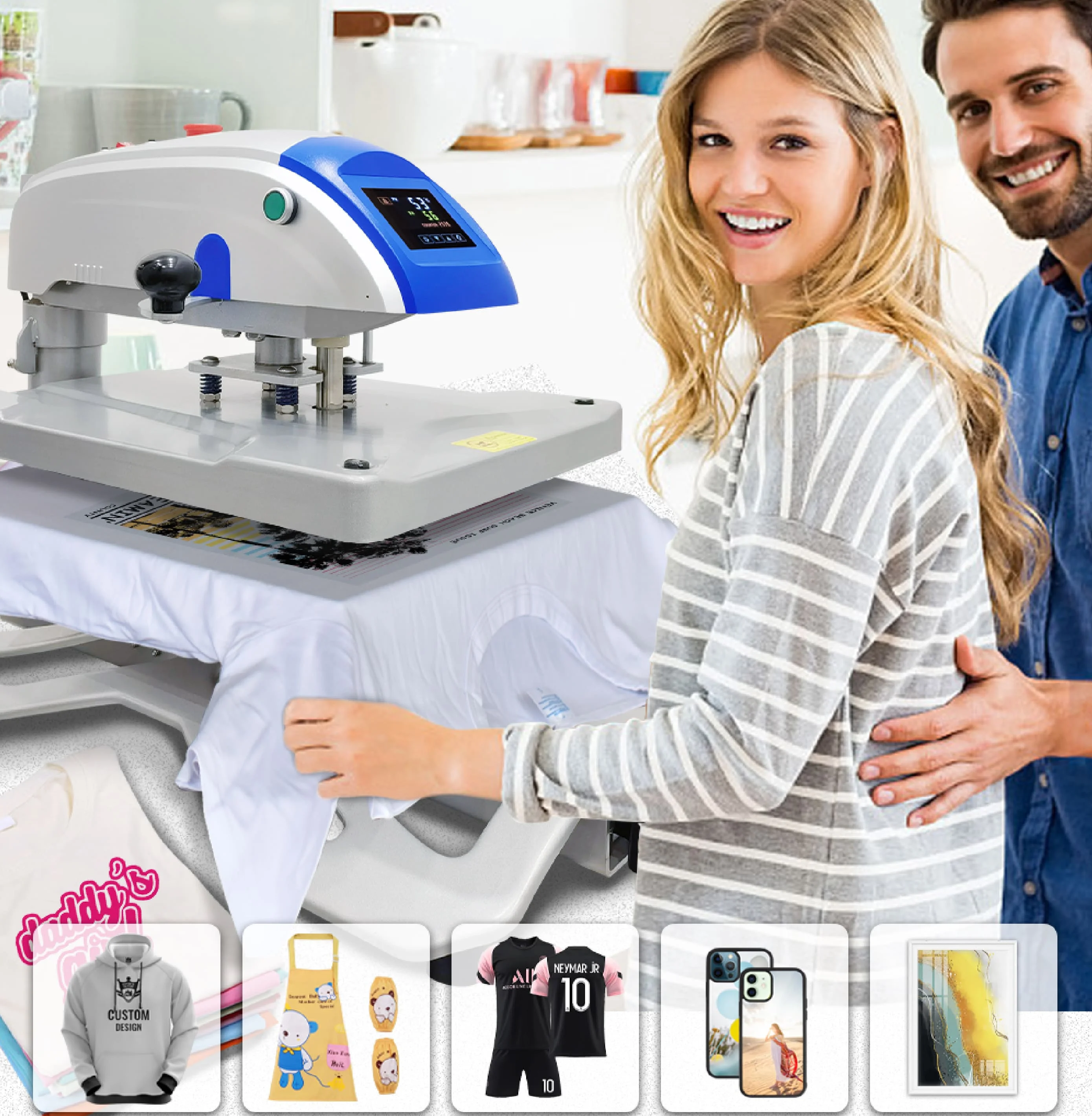 T Shirt Heat Press Machine 16 X 20 Heat Press Machine Swing Away T Shirt Printing Machine For Small Business Presse A Chaud