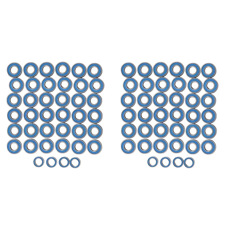 ABSQ-80Pcs Sealed Bearing Kit For Tamiya G6-01 G601 RC Car Upgrade Parts Accessories