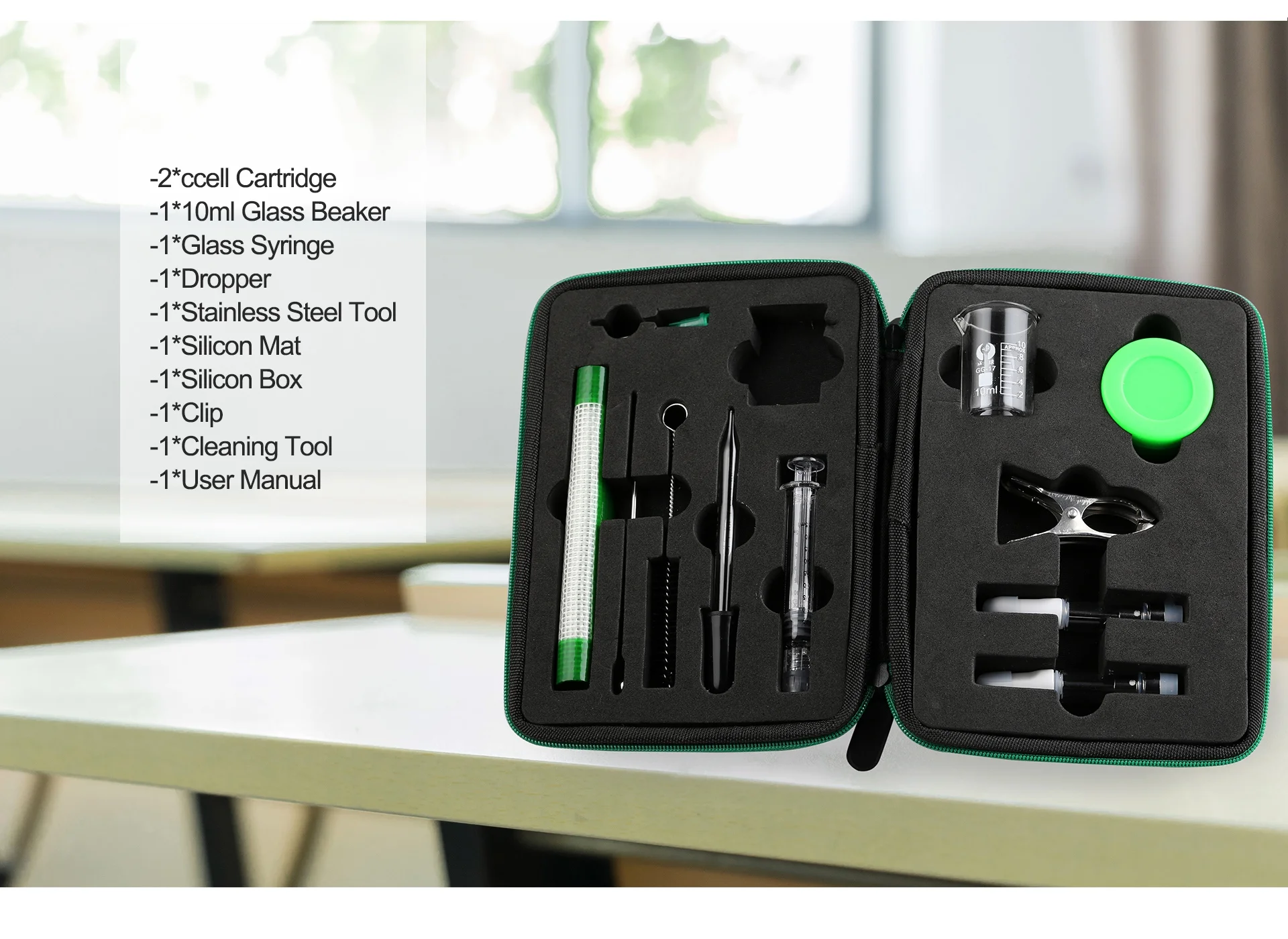 Imagem -05 - Escova de Vidro de Kit Original Ltq Tool Dropper Beaker Syrince Faça Você Mesmo Terp Morre Conjunto de Ferramentas 10ml Aço Inoxidável