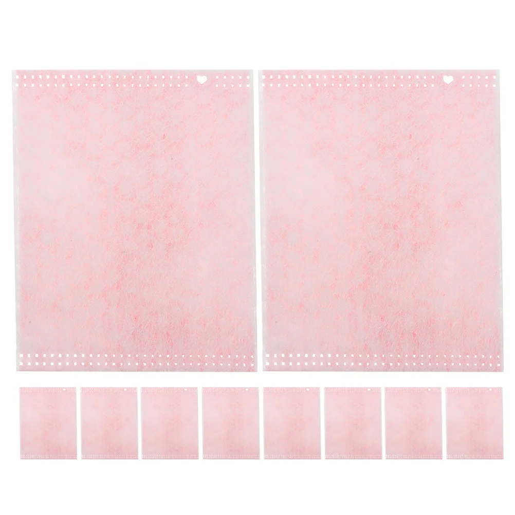 

10pcs Portable Makeup Remover Pads Cotton Face Cleansing Wipes Plant Fibers Travel Friendly Skincare Tool