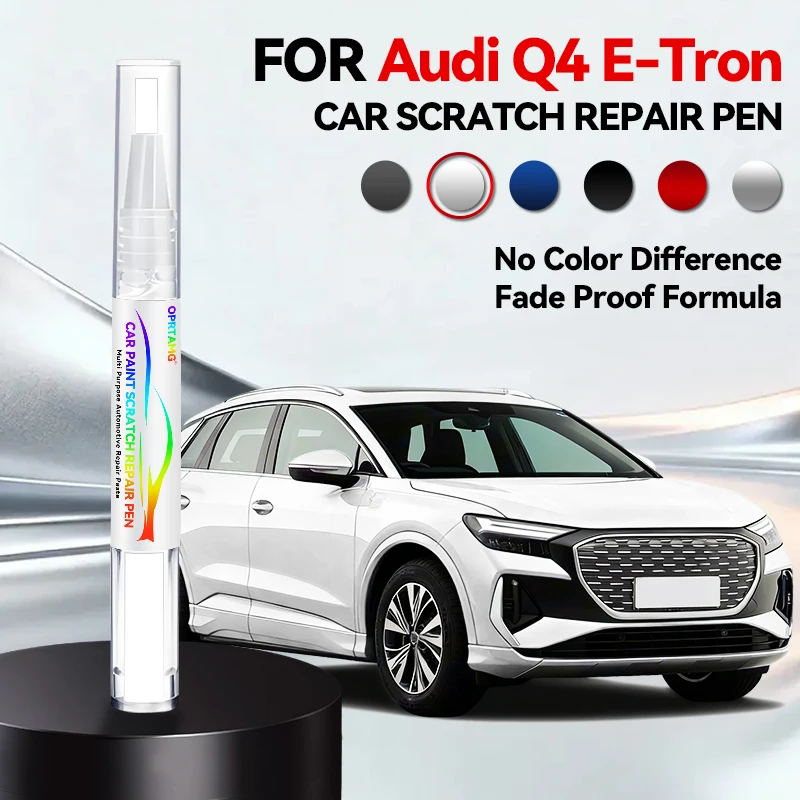 

Ручка-корректор для ремонта автомобильной краски для AUDI Q4 E-Tron 1996-2026: аксессуары для устранения царапин, цвета: белый, черный, красный, серый, синий