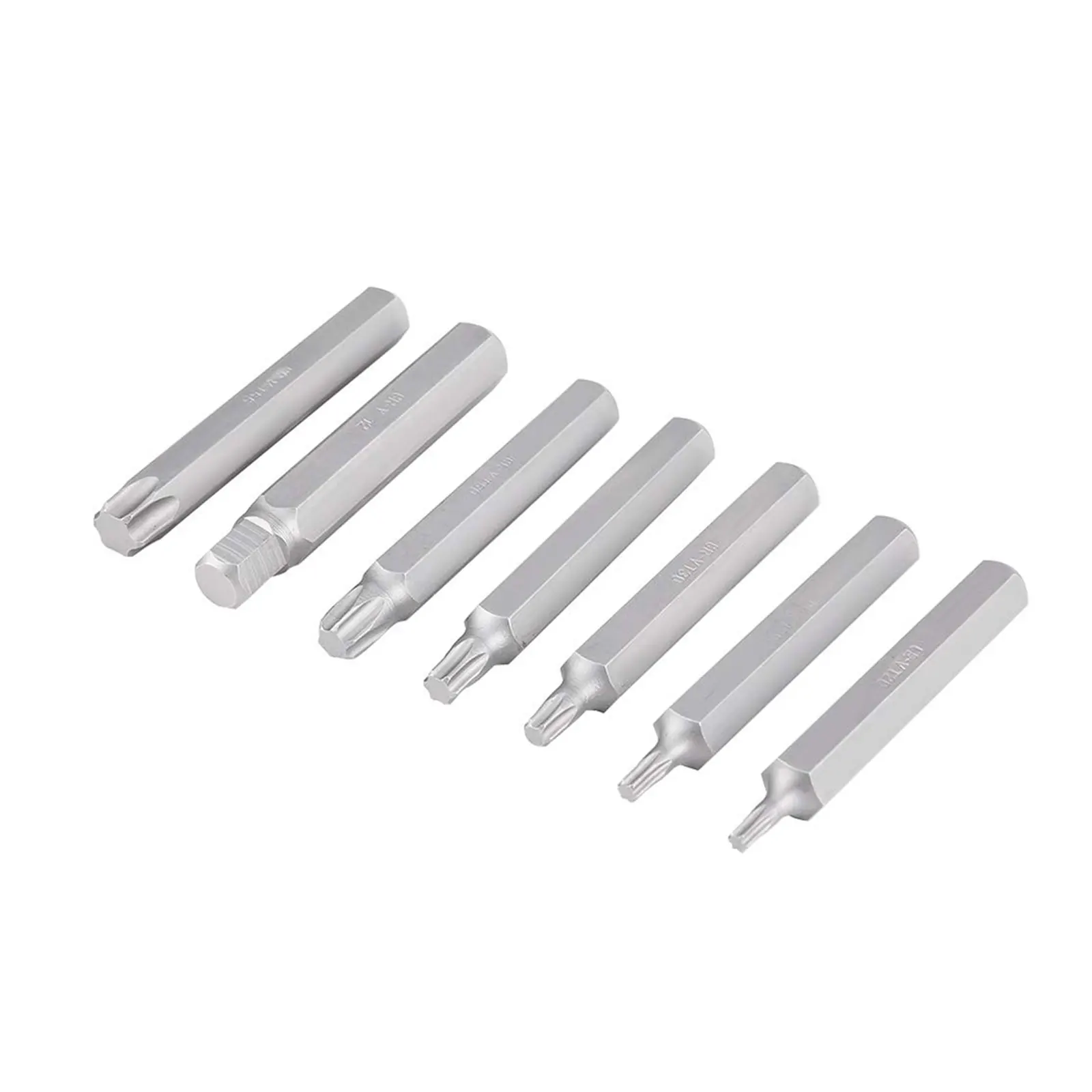 Podofo 40-teiliges Sechskant-Stern-Torx-Spline-Bit-Set 1/2 Zoll 3/8 Zoll Antrieb Schlagschrauber-Bit-Werkzeug für Auto-Reparatur T20 T25 T30 T40 T45 T50 T55 – Detail 4