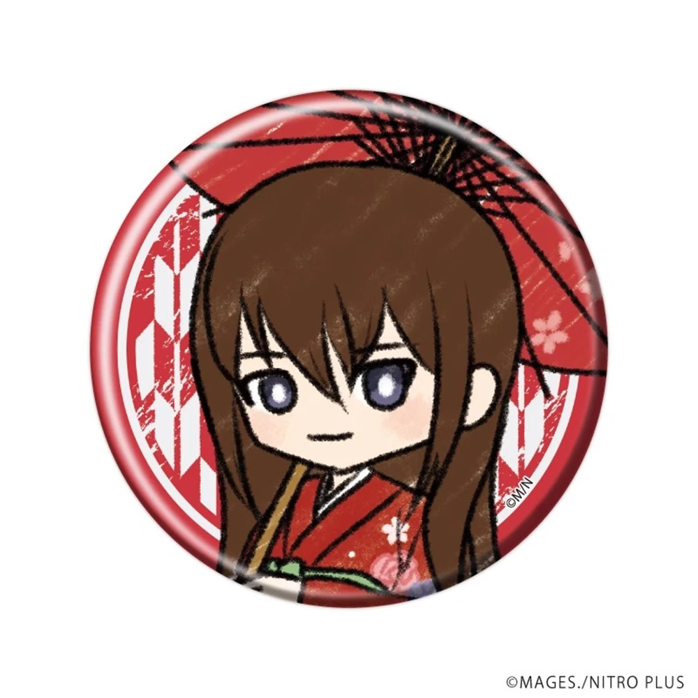 เข็มกลัดคอสเพลย์อนิเมะ Steins;Gate โอคาเบะ รินทารุ มาคิเสะ คุริสึ ชิอินะ มายูริ ขนาด 58 มม. ทำจากแผ่นเหล็ก SPTE ของขวัญคริสต์มาส