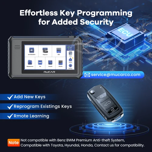 Imagen 2 del producto MUCAR VO6, las mejores herramientas de diagnóstico de coche profesionales, sistema completo, escáner Obd2 automotriz, diagnóstico automático OBD, 28 reinicio, sin vida útil
