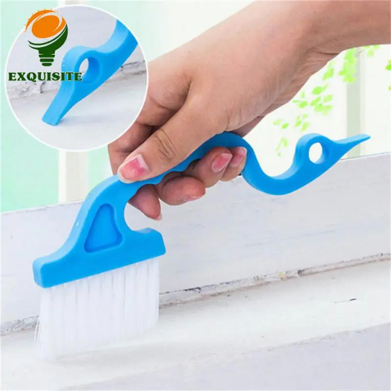 Pot Brush Strong Cleaning Power Gap Brush Comfortable Handle Blue Brush Kitchen Cleaning Brush Hand Held Removable Green