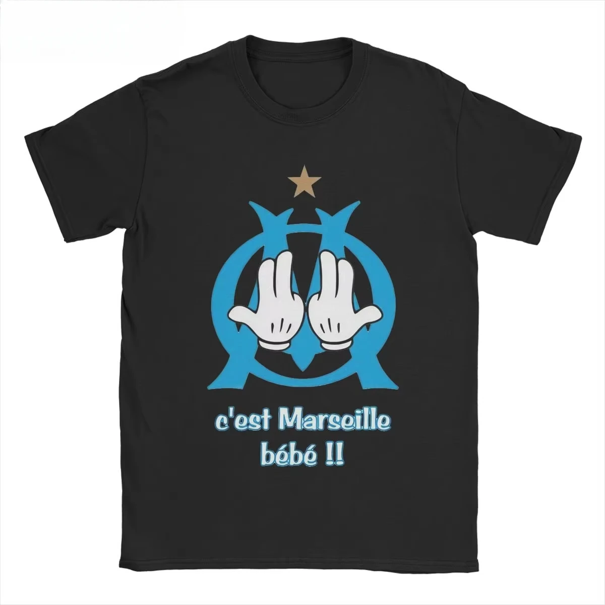 C'est Marseilles Bebe Rapper OM T-Shirts Streetwear Oversized Casual Men's Women Clothing JUL Funny Cotton Tee Short Sleeve Tops