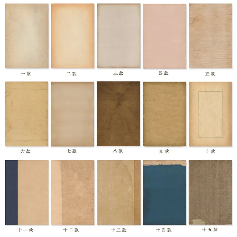 

20 Sheets Vintage Xuan Paper – Antique Style Rice Paper for Calligraphy & Painting, Aged Traditional Chinese Art Paper