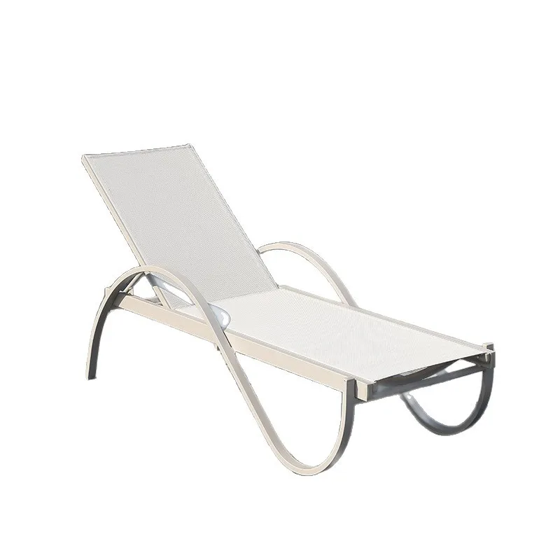 Outdoor Pool Chairs Courtyard Sea View Room Aluminum Alloy Beach Bed