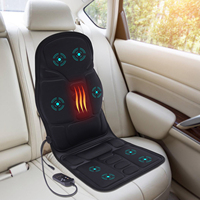 Automotive Massage Seat Mat with Vibration & Heat Func Portable Back Massager for Chairs Massage Cover for Cars, Home, Office EU