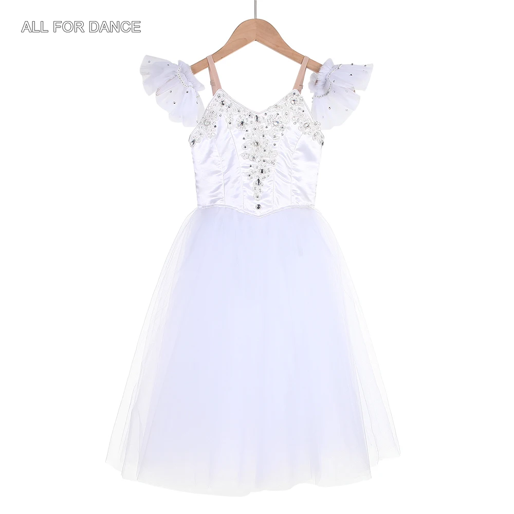 

B24024 New White Ballet Tutus for Little Sylphide Viriation Made-to-Measure Romantic Long Tutus with Wings