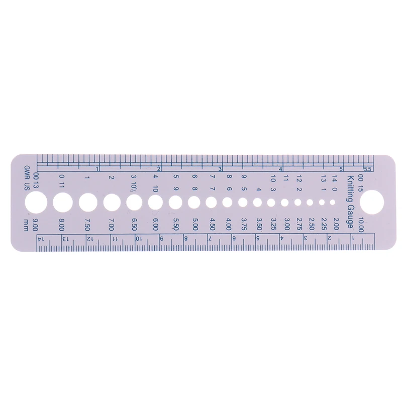 

Инструмент для вязальной иглы, швейная линейка, инструмент для измерения размера 2-10 мм, см, дюйм