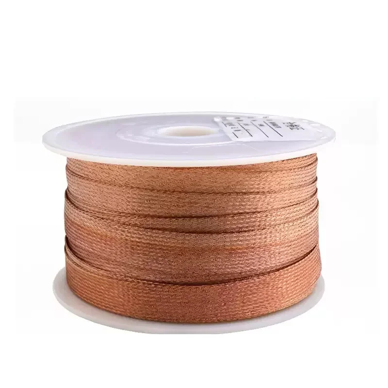 Reine Kupferbeschichtete Geflochtene Ummantelung 1 2 5M Länge 2mm bis 40mm Erweiterbares Kabel Signalkabel Abgeschirmte Metallhülle – Detail 5