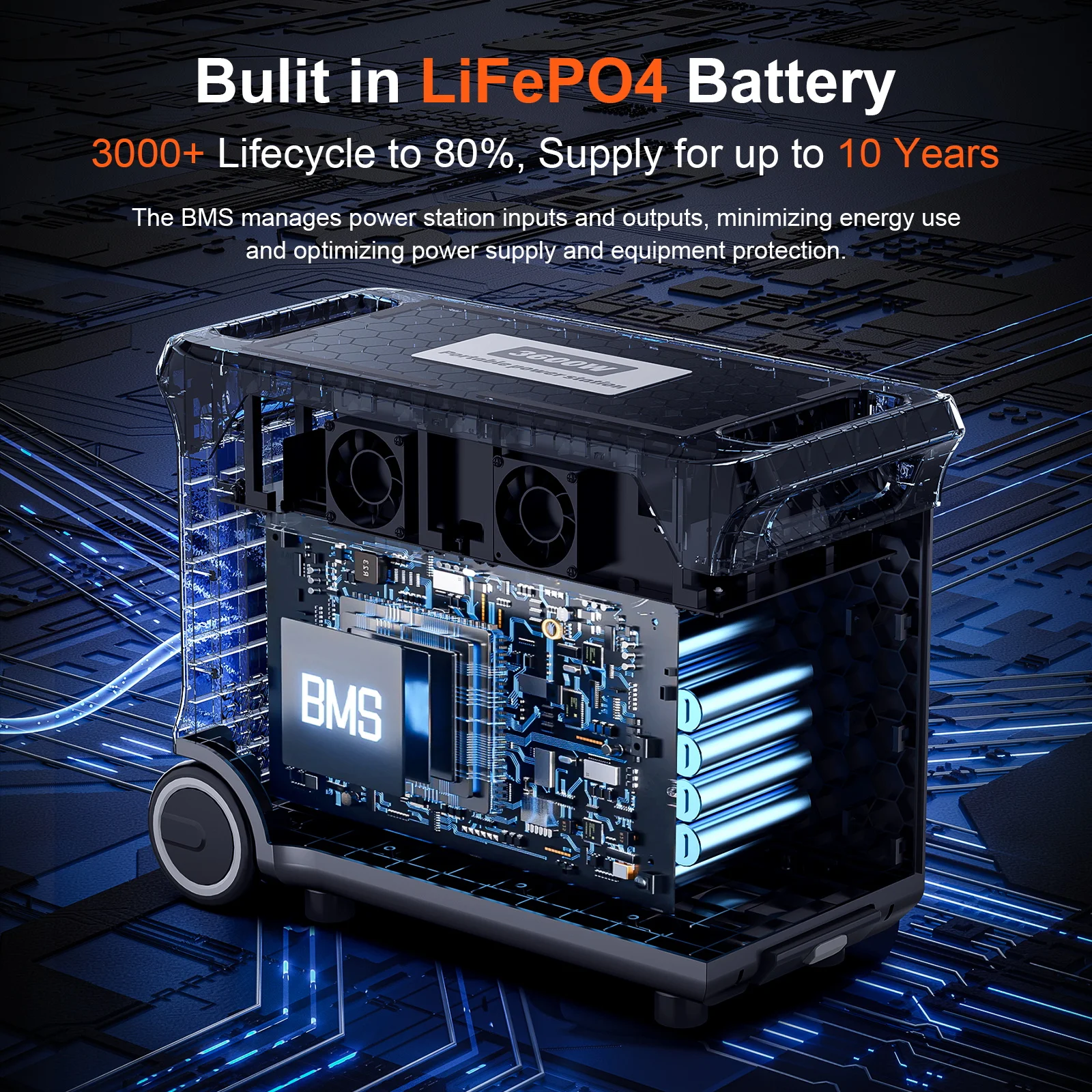 مصنع الجملة المحمولة 2400 واط/2500 واط/3600 واط محطة الطاقة العاكس الهجين 3840Wh مولد الطاقة الشمسية UPS MPPT RV ميناء السيارة #5