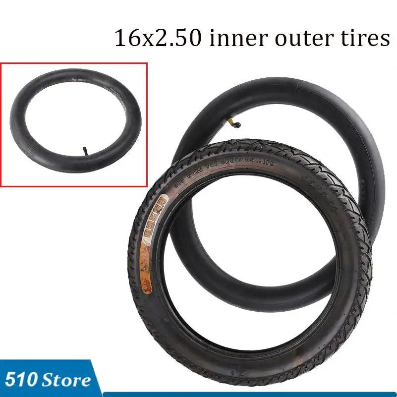 16x2.50 16 Inch Outer Tyre And Inner Tube For Inmotion V10 V10F Unicycle Bike Foldable Bicycle Electric Scooter Tire Part