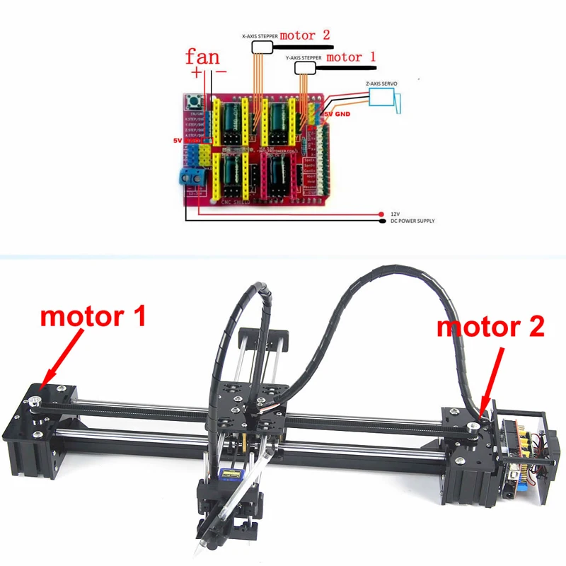 2023 New DIY Drawbot Pen Drawing Robot Machine Lettering Corexy XY-plotter CNC V3 Shield Advanced Toys EU/RU DDP