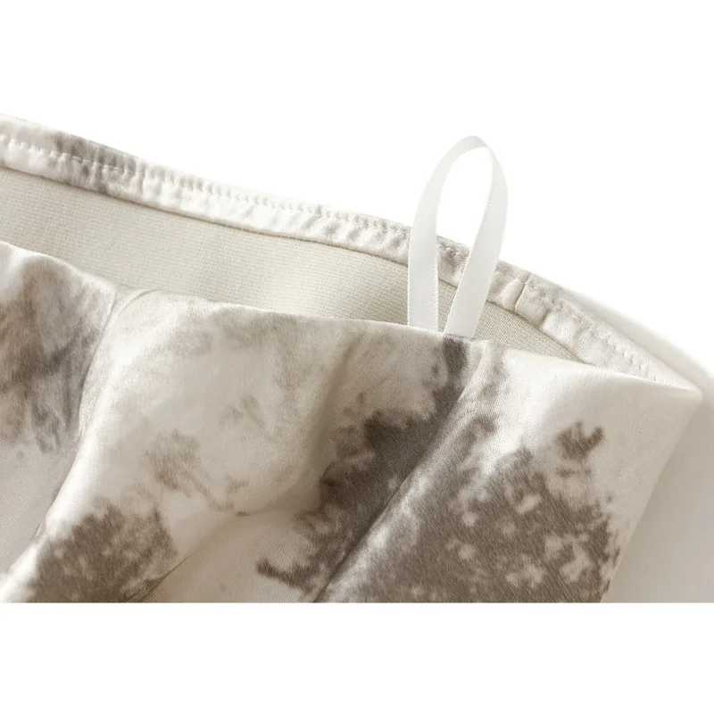 2025年新作 レディース 春夏 染めプリント サテン ロングスカート 女性用 エレガント ハイウエスト ボディコン ファッションスカート