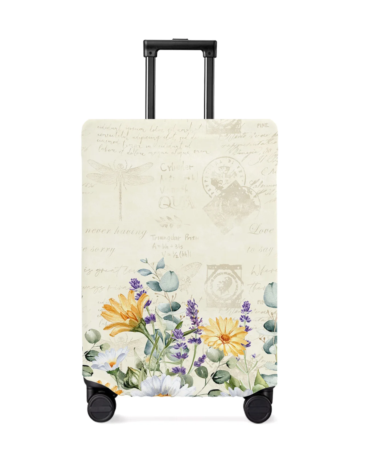 

Flowers Daisies Lavender Travel Luggage Cover Elastic Baggage Cover For 18-32 Inch Suitcase Case Dust Cover Travel Accessories