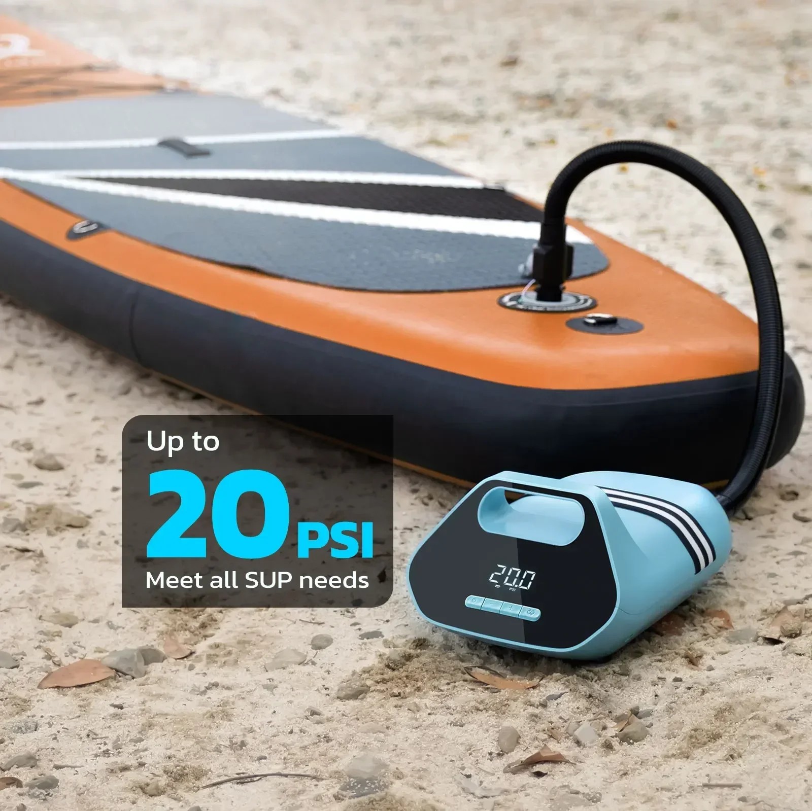 Inflatable Paddle Pump Electric Rechargeable Portable Sup Pump Battery