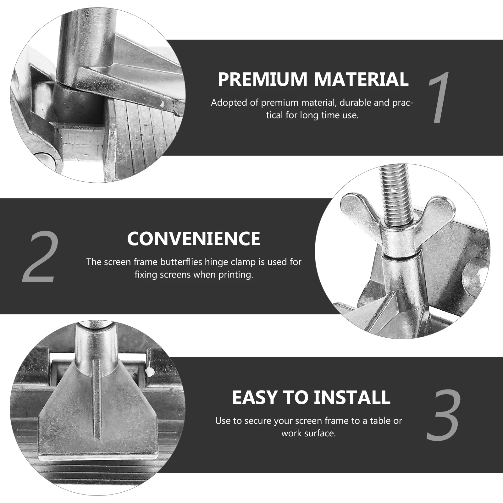 Silk Screen Butterfly Clip Fixing Printing Mesh Galvanized Tool DIY Hobby Metal Dedicated