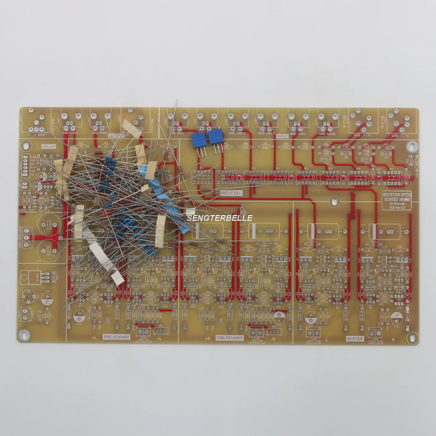 HiFi Fully Balanced Preamplifier Pcb Preamp Bare Board Base On  Bryston BP26  Circuit