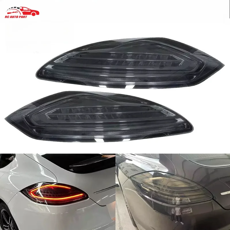 

2x Smoked Dynamic LED Rear Brake Tail Lights For Porsche Panamera 970 2010-2013