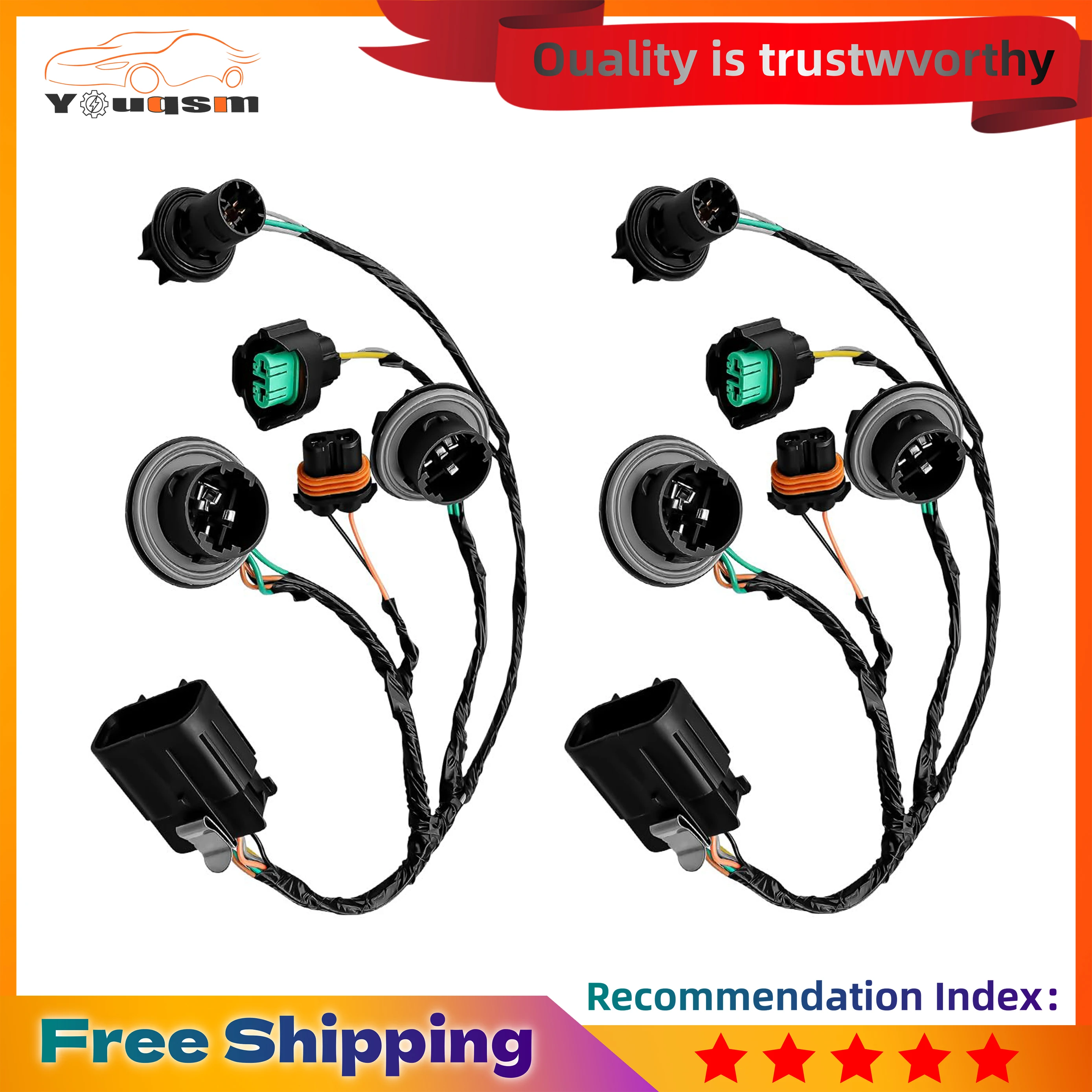 

Жгут проводов фар подходит для GMC Sierra 1500 2500 HD 3500 HD 2007-2014, жгут проводов фар, замена 15841610, 2 шт.