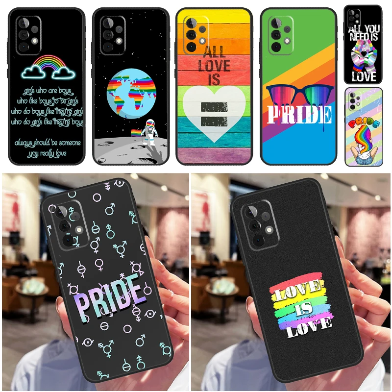LGBT Pride Love For Samsung Galaxy A33 A36 A56 A26 A16 A15 A55 A53 A35 A22 A32 A52 A54 A34 A14 A05 A06 Case