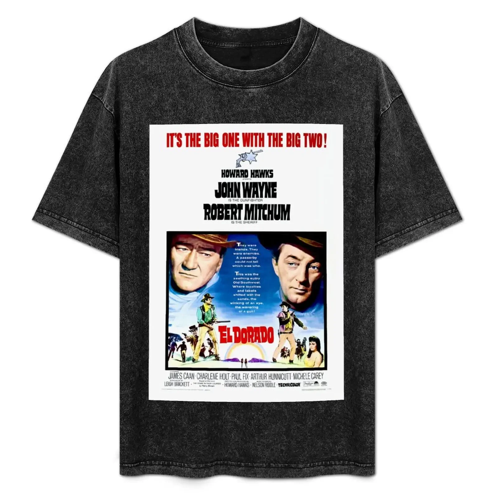 

El Dorado (1966) Movie Poster T-Shirt t shirt man luxury man t shirt cotton high quality T-Shirt