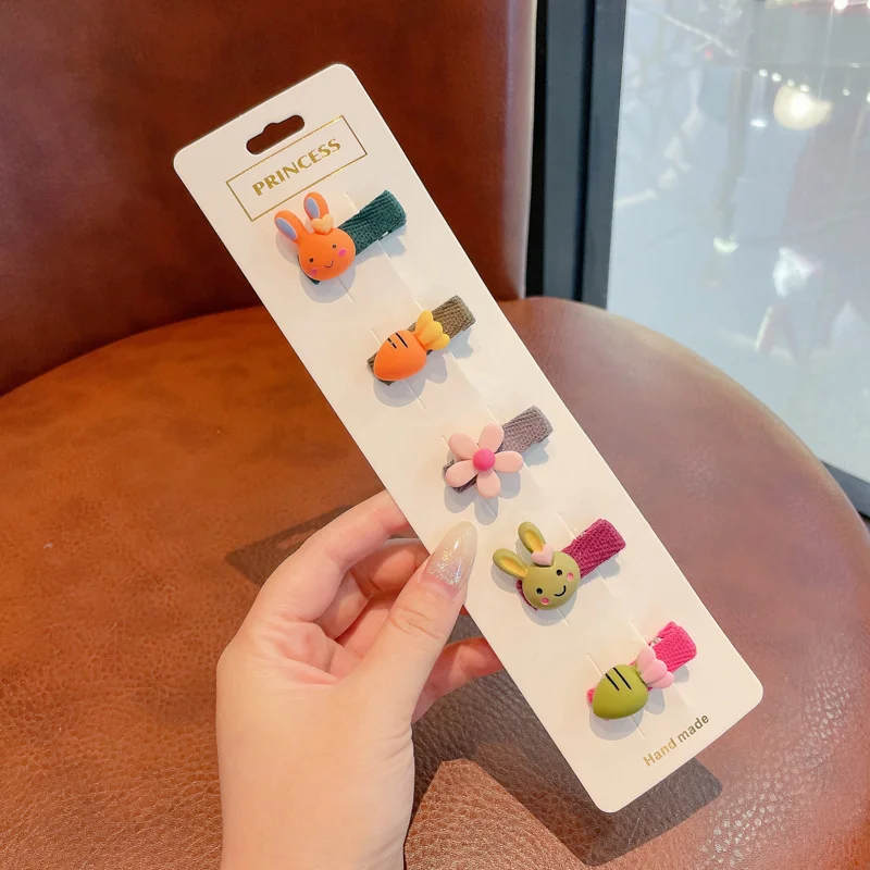 Baby Hair Clips Full Cloth Package Girls Hair Card Small Princess Cute Hair Accessories Baby Sweat do not Hurt Hair of Child