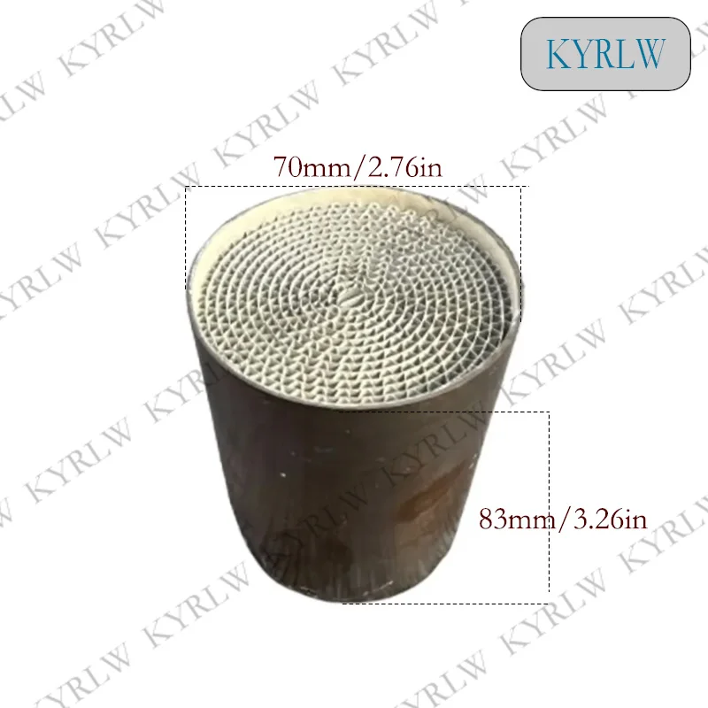 Universal type Euro3/4/5 70*83mm honeycomb auto catalyst with metal cover catalytic converter catalyst