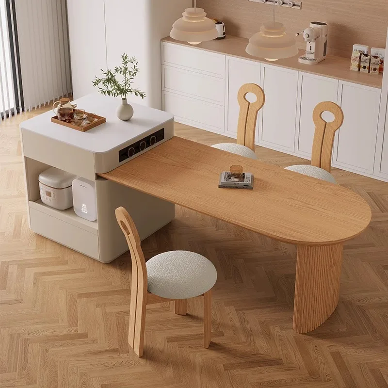 Japanese Small Apartmen Dining Table Extendable Organizer Utility Serving Lsland Makeup Tea Mesas De Comedor Auxiliary Furniture