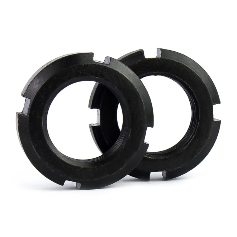 원형 너트 M10 M12 M14 M16 M18 M20 M22 M24 M25 M27 M30 M33 M35 M36 M39 M40-M60 슬롯 너트 좌측 나사 네 슬롯 너트 스패너 GB812