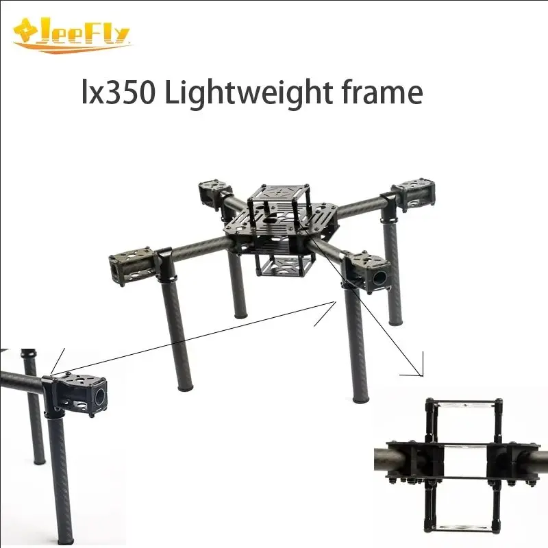 

JeeFly 350mm Lightweight Drone Frame Full Carbon Fiber Quadcopter Frame for FPV Racing DIY RC Drone lx350 3K CarbonFiber Frame