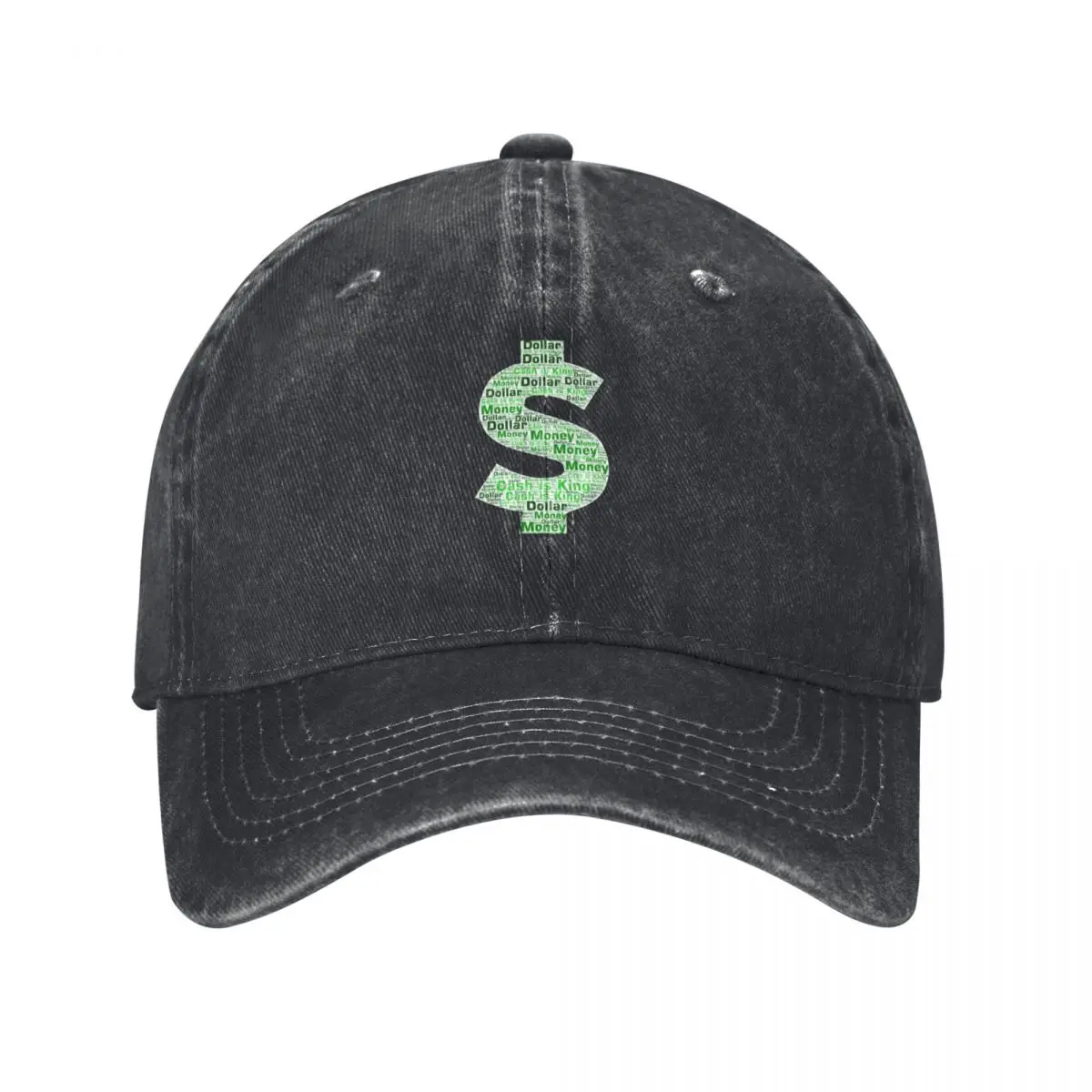 dollar : cash is king Baseball Cap Snap Back Hat Sports Cap Kids Hat beach hat Women Hats Men's