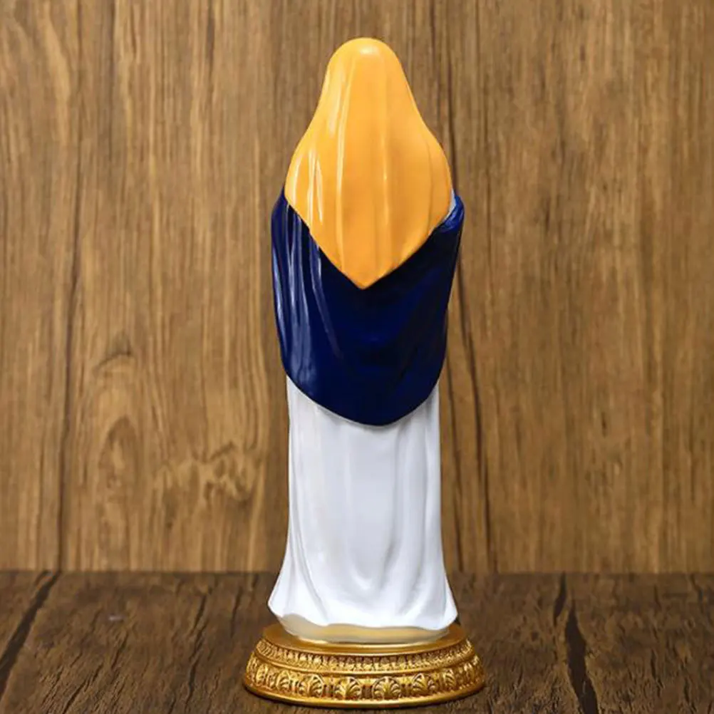 

1pcs Mary Child Resin Ornament Religious Church Decoration Decor For Desktop Window Bookcase Home Church Decoration