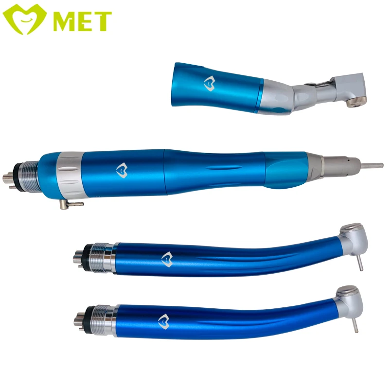 Meite Medical N-SK De ntal Handpiece KIt De ntal Low Speed Straight Contra Angle Handpieces With Air Motor 4 Holes/2 Holes