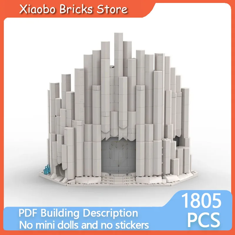 

Heroes Movie Castle Model MOC Building Bricks Lonely Fortress Modular Technology Gifts Holiday Assemble Children Toys Suit