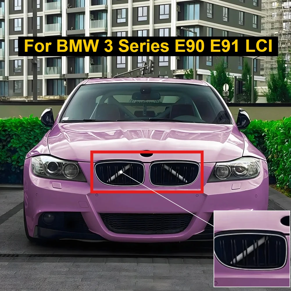 

NEW gloss Black LED Kidney Front Grille For BMW 3 Series E90 E91 LCI 325i 330i 335i 328i 2009-2011 Car Racing Grills