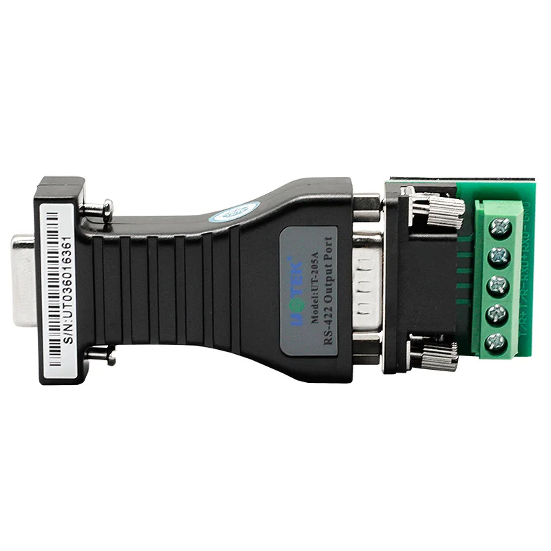 Industrial RS-232 to RS-422 Converter Adapter DB9 Male Female Connector RS232/422 Converter UT-205A