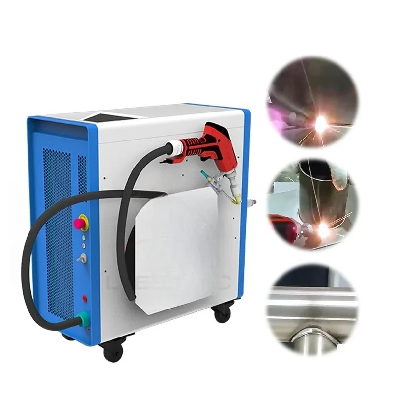 Metal Welding Cutting Machine  Fiber Laser Source Air-cooled Handheld Portable With Single Wire Feeder Weld Penetration 4mm