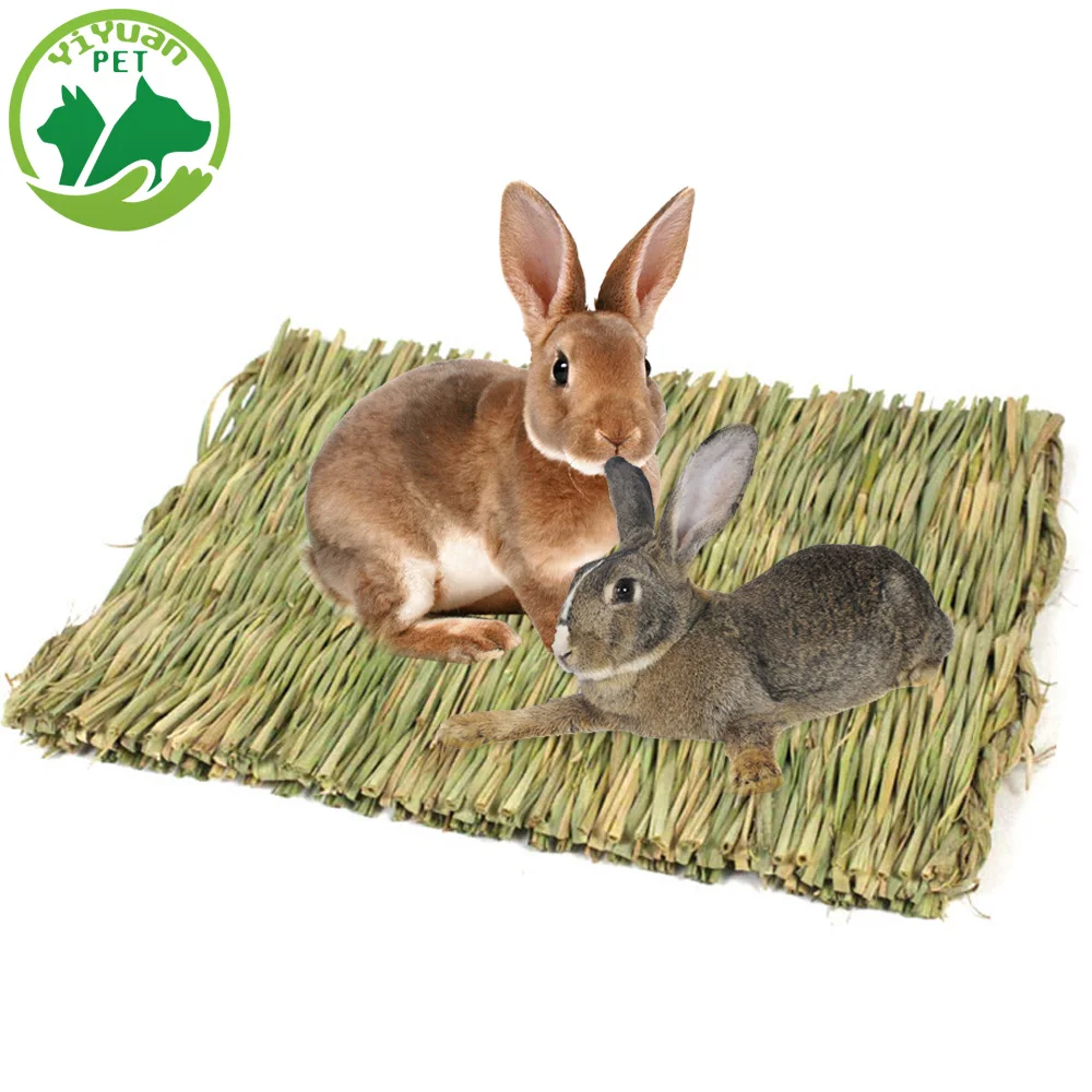 

Little Rabbit Grass Mat Cage Accessories Small Pet Grass Mat Small Animal Hamster Cage Bed Mat Pet Cage Weaving Products