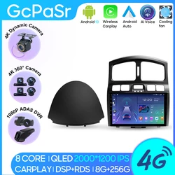 Car Radio Carplay For Hyundai Santa Fe SM 2000 - 2012 Navigation GPS Android Auto Screen Video Stereo No 2din 5G Wifi Bluetooth