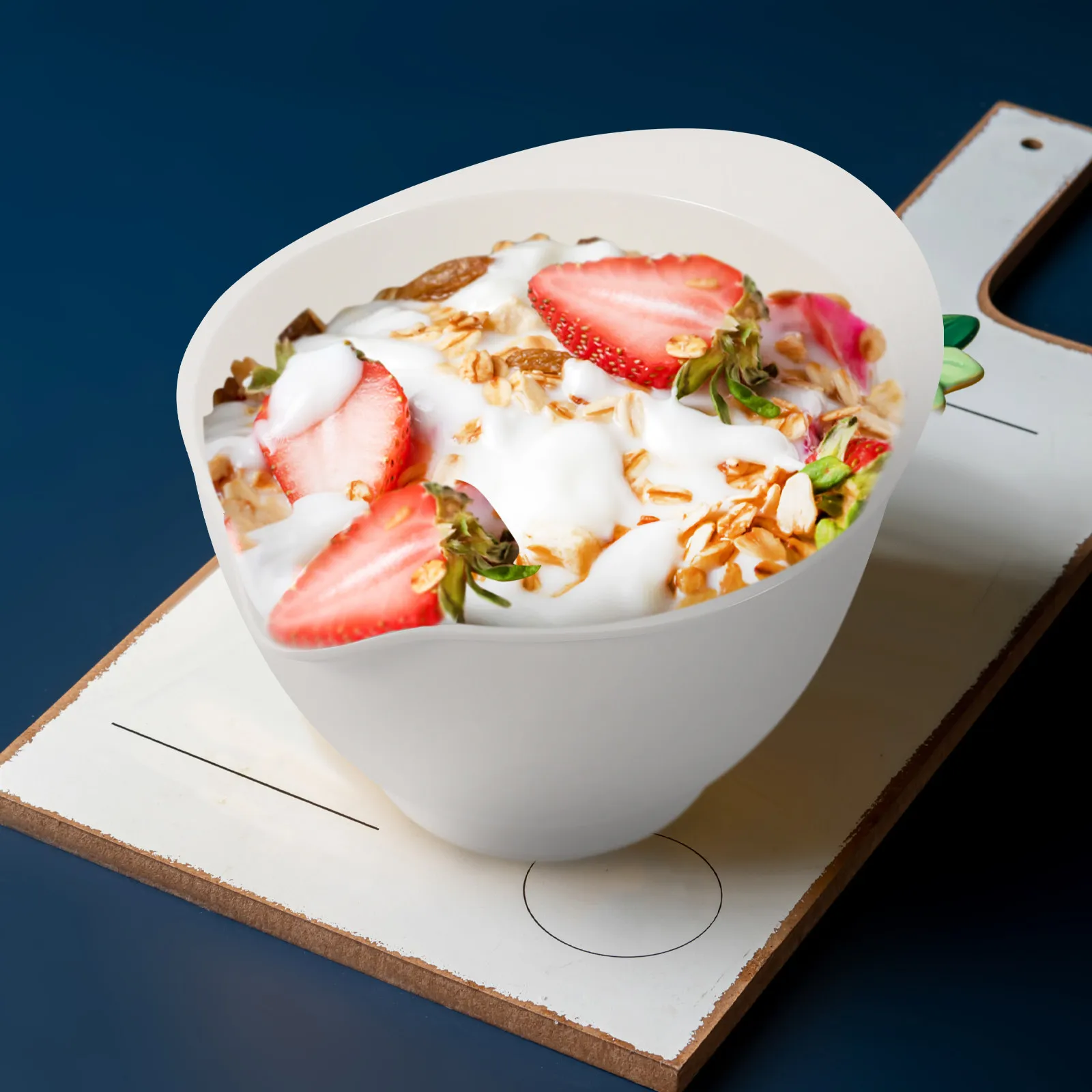 Heavy Duty Mixing Bowl Wide Mouth Kitchen Bowl for Egg Beating Salad Serving Fruit Prep and Dough Kneading