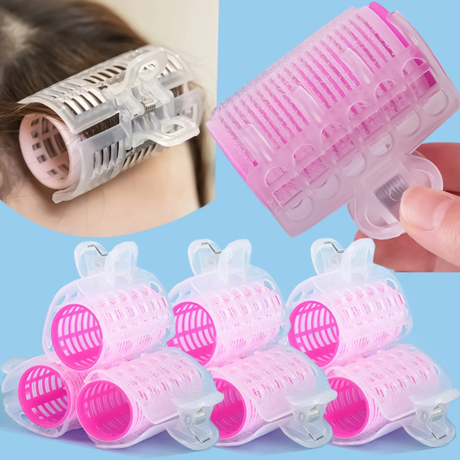 Air Bangs Roller Hair Clip Creates Fluffy Front Fringe Bang Roller for Lifted Roots & Natural Bounce