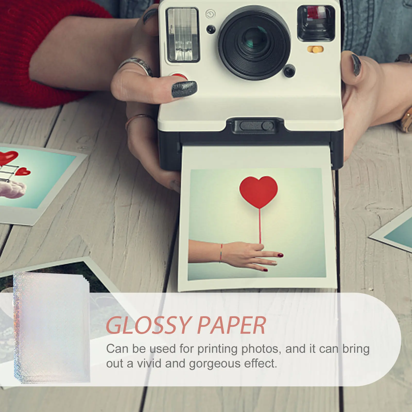 

Glossy Picture Printing Paper Colorful Photographic Sheets For Home Office Wedding Photo Projects Waterproof Self-Adhesive